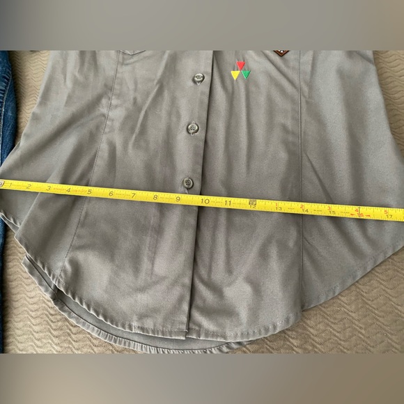 Harajuku Lovers not L.A.M.B Gwen Stefani scout military camp shirt rare NWOT XL - Picture 14 of 15